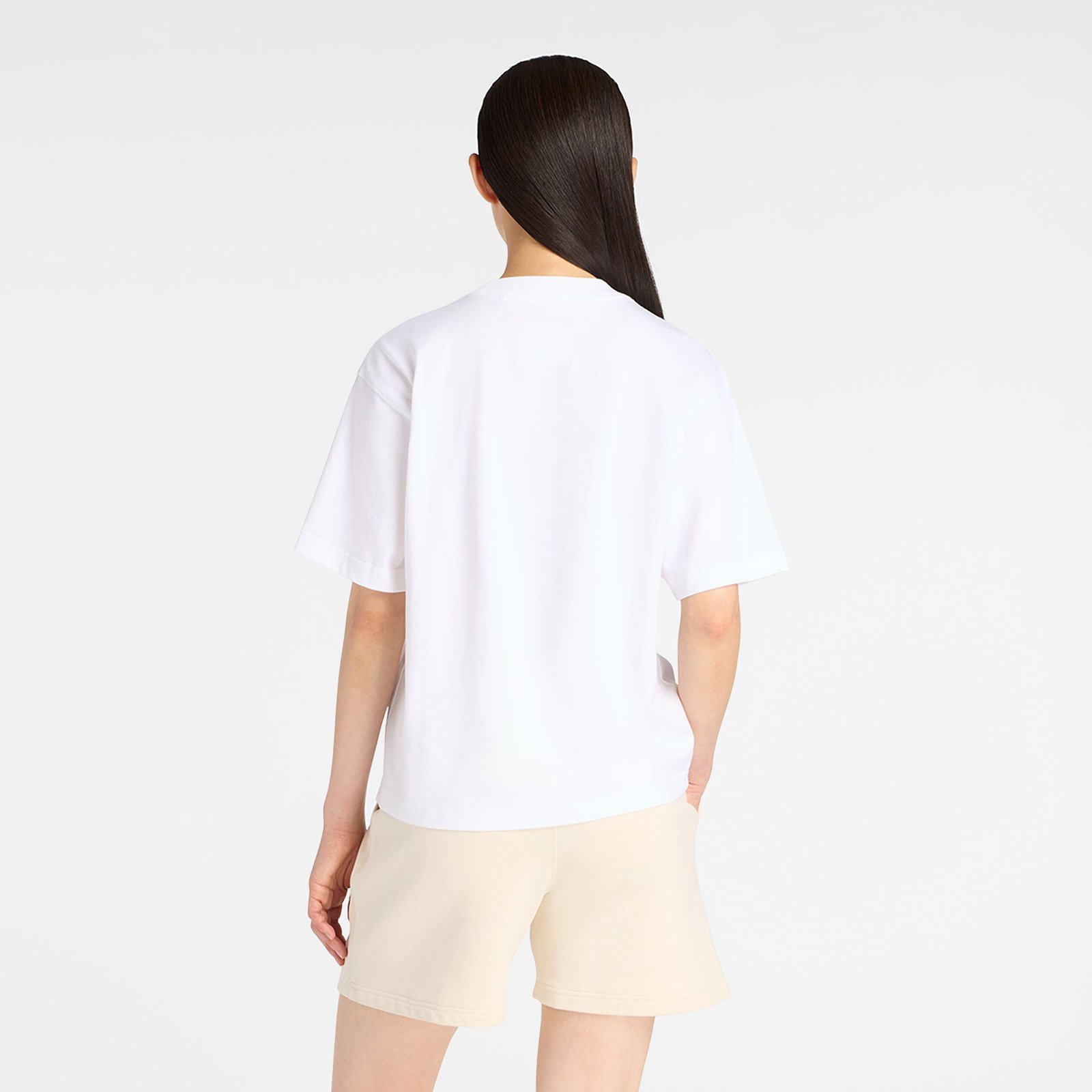 NB GREY フォトTシャツレッド ニューバランス トップス カットソー・Tシャツ