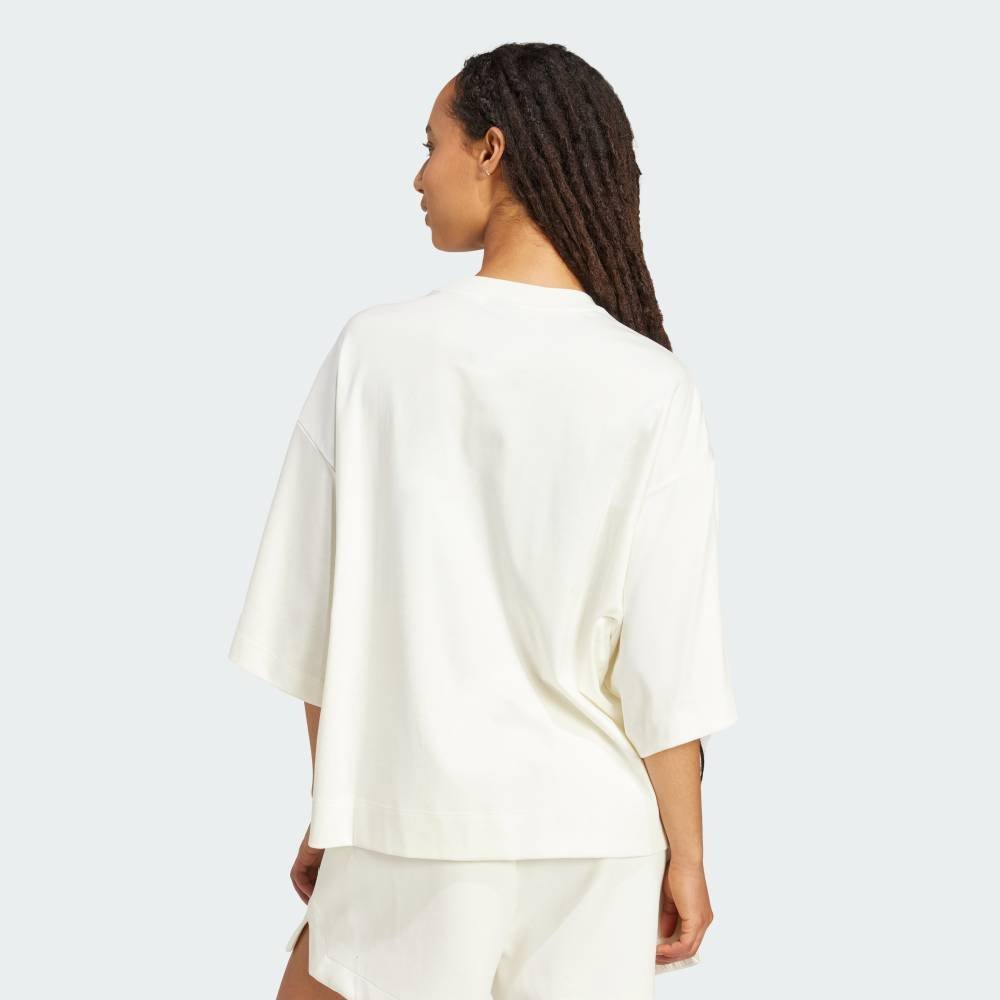 【公式】アディダス adidas 返品可 Soft Lux ルーズ Tシャツ アディダス トップス カットソー・Tシャツ ホワイト