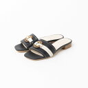 【SALE/60%OFF】Au BANNISTER ミックスパーツスライド フラットサンダル オゥ・バニスター シューズ・靴 サンダル ブラウン ブラック ホワ...