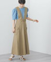【SALE/50%OFF】BEAMS HEART WOMEN BEAMS HEART / サスペンダー付 フレア ジャンパースカート ビームス ハート スカート ロング・マキシスカート カーキグリーン ブラック ベージュ