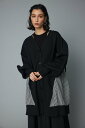 HeRIN.CYE Wave sleeve long cardigan ヘリンドットサイ トップス ニット ブラック ホワイト ブルー【送料無料】