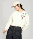 To b. by agnes b. WU88 PULLOVER スプリンクルハートプリントプルオーバー アニエスベー トップス カットソー・Tシャツ ホワイト【送料無料】