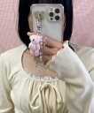 WEGO LADY'S ミニベアビーズストラップキーホルダー ウィゴー インテリア・生活雑貨 その他のインテリア・生活雑貨 ピンク ベージュ