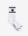 Maison Kitsune MAISON KITSUNE/(M)BOLD FOX HEAD SPORTY SOCKS メゾン キツネ 靴下・レッグウェア 靴下...