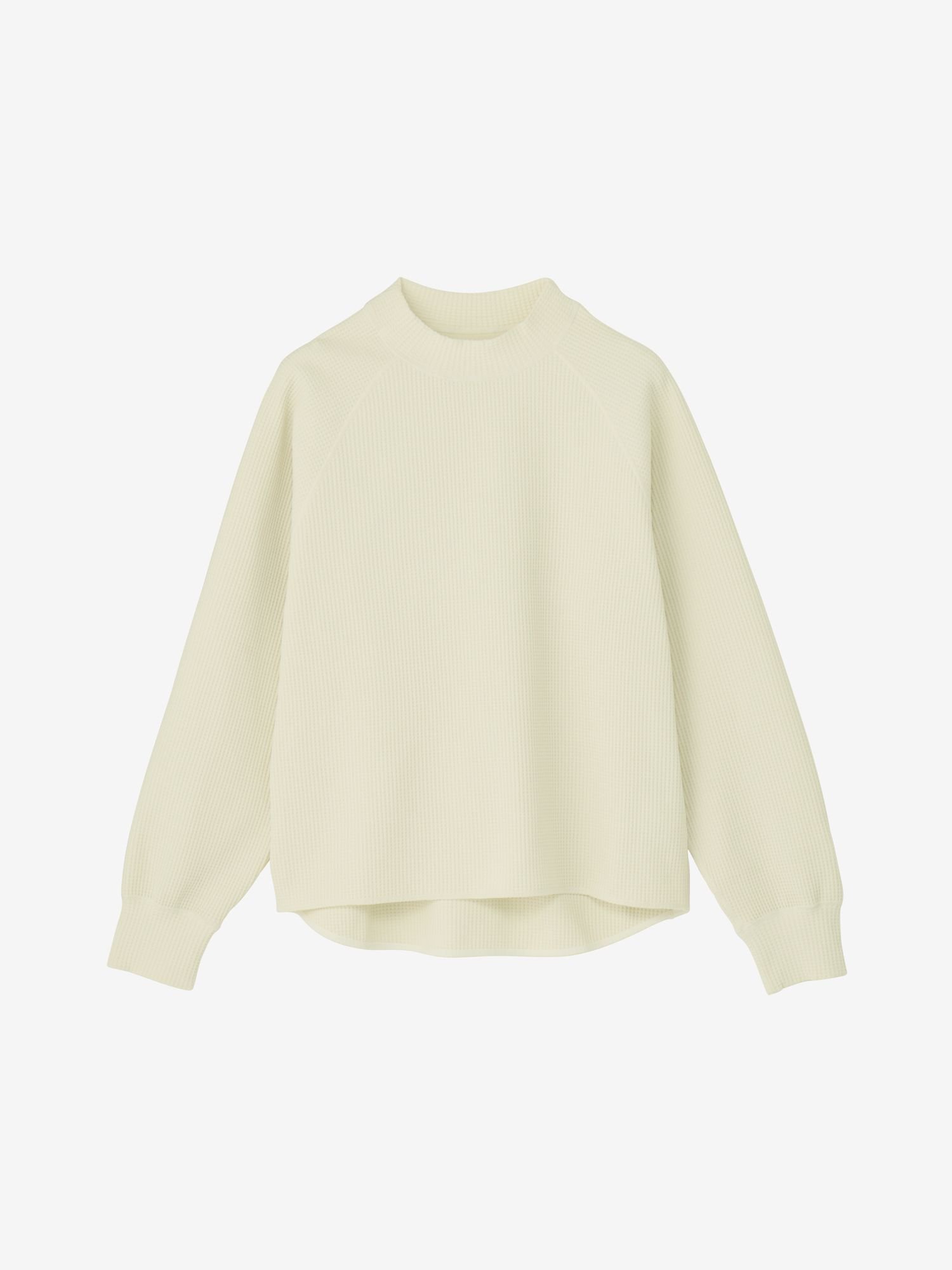 【公式】ワッフルライトモックネックロングスリーブティーシャツ(レディース) ゴールドウイン トップス カットソー・Tシャツ ホワイト ブラック