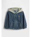 GAP (K)デニム ストライプ パーカージャケット (幼児・ベビー) ギャップ ジャケット・アウター デニムジャケット ネイビー【送料無料】