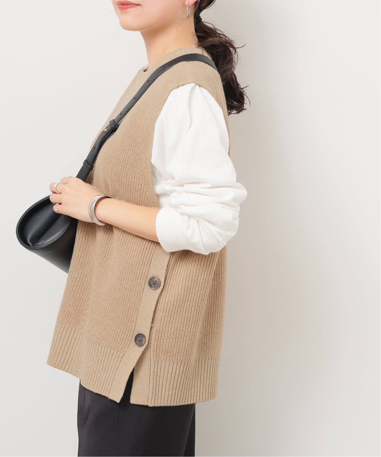 JOURNAL STANDARD relume サイドボタンニットベスト ジャーナル スタンダード レリューム トップス ベ..