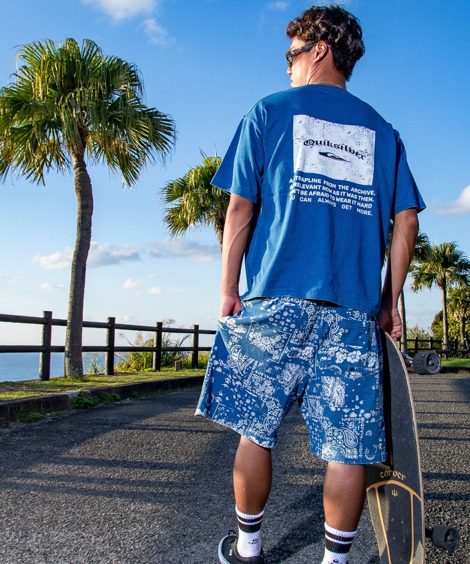 QUIKSILVER MERCURY PAISLEY BOX 【2026年夏モデル】 クイックシルバー トップス カットソー・Tシャツ ホワイト