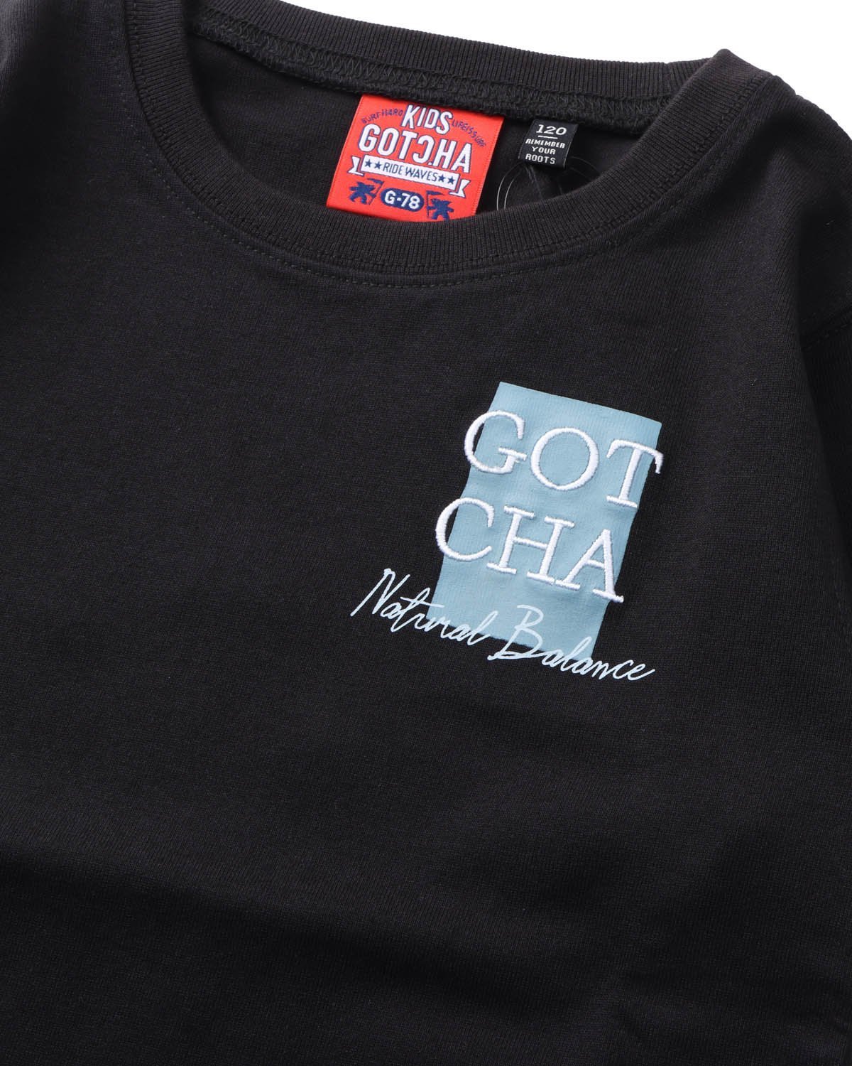 【GOTCHA ガッチャ】 KIDS ドライ UVカット パームツリー ブルーイッシュ サーフT ガッチャ トップス カットソー・Tシャツ ブラック