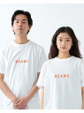 BEAMS T 【新色登場・ロングセラー】BEAMS / ロゴ Tシャツ 22SS ビームスT カットソー Tシャツ ホワイト ネイビー【送料無料】