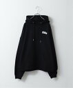 FILA ビッグシルエット裏毛プリントロゴパーカー ジップファイブ トップス パーカー・フーディー ブラック ブルー グレー グリーン ホワイト【送料無料】