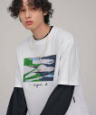 アニエスベー ペアTシャツ ADAM ET ROPE' HOMME 【agnes b. pour ADAM ET ROPE'】PHOTO TEE アダムエロペ トップス カットソー・Tシャツ ホワイト【送料無料】