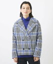 【SALE/50%OFF】GEORGES RECH(小さいサイズ) 千鳥柄ツイードショートPコート メゾンドゥサンク スーツ・フォーマル スーツジャケット ホワ...