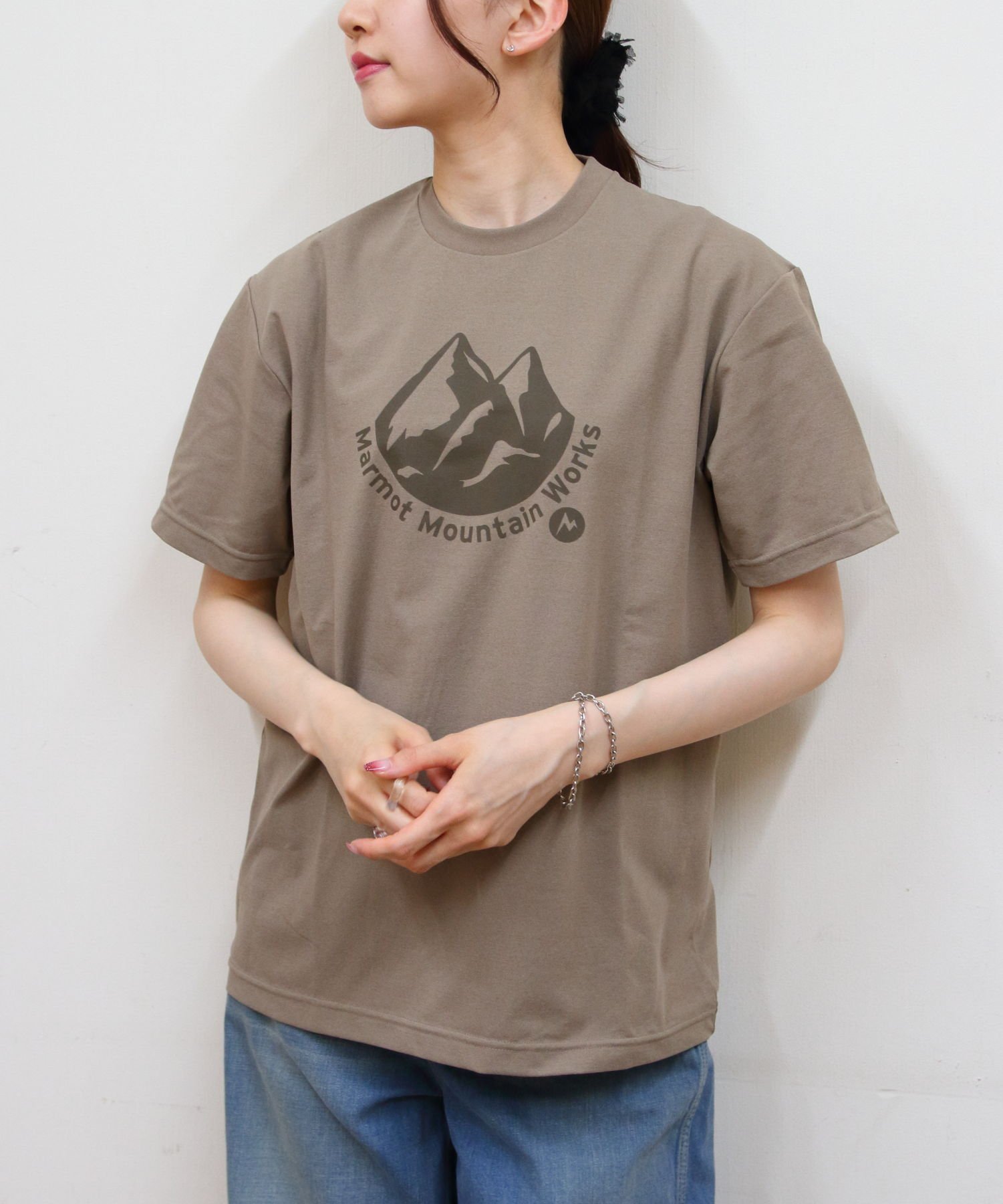 Marmot Marmot/(M)Mt.Precious T-shirts ステップス トップス カットソー・Tシャツ ホワイト ベージュ グレー【送料無料】のサムネイル