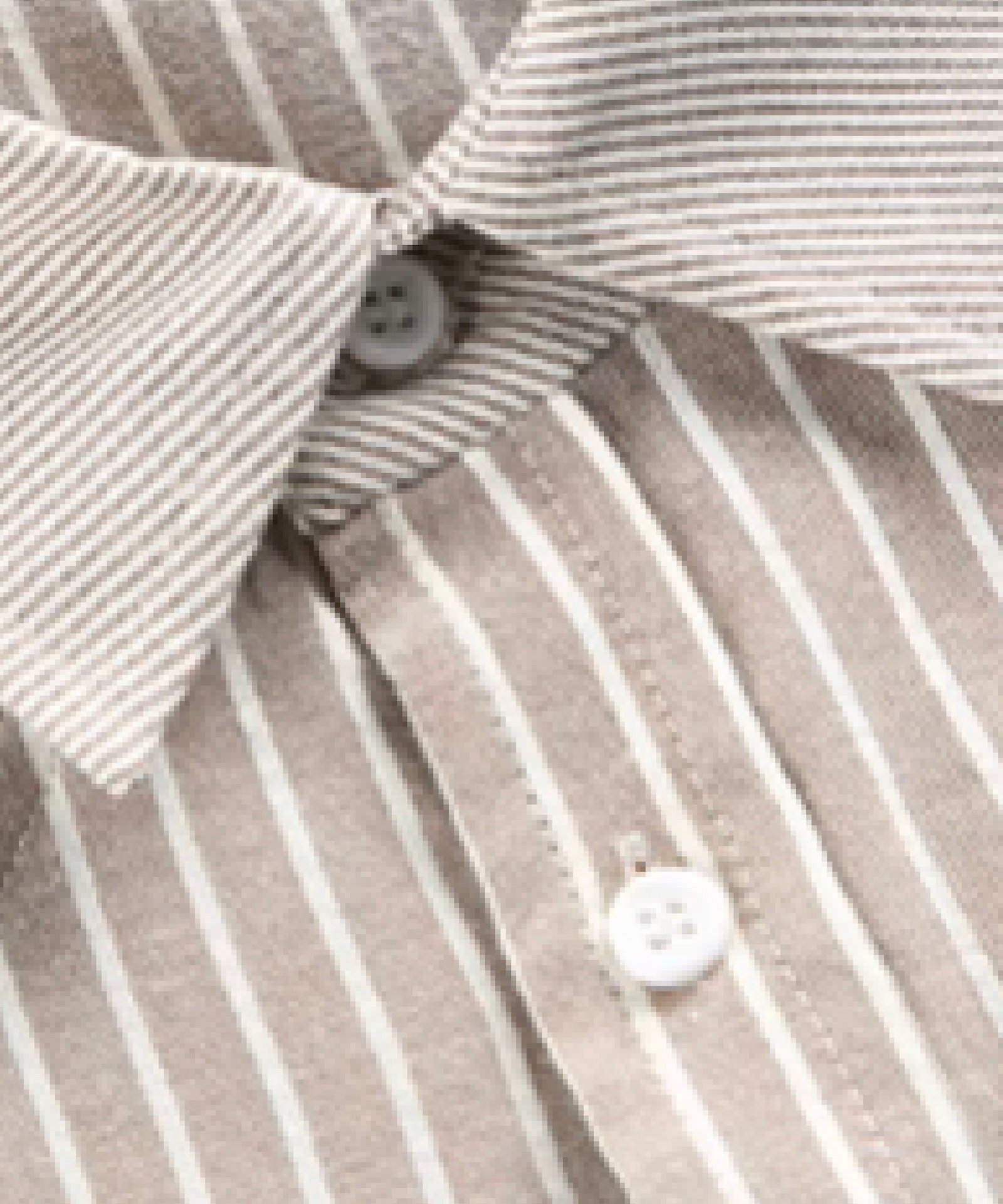 U:UME Stripe Block Docking Shirt ユーム トップス シャツ・ブラウス ベージュ