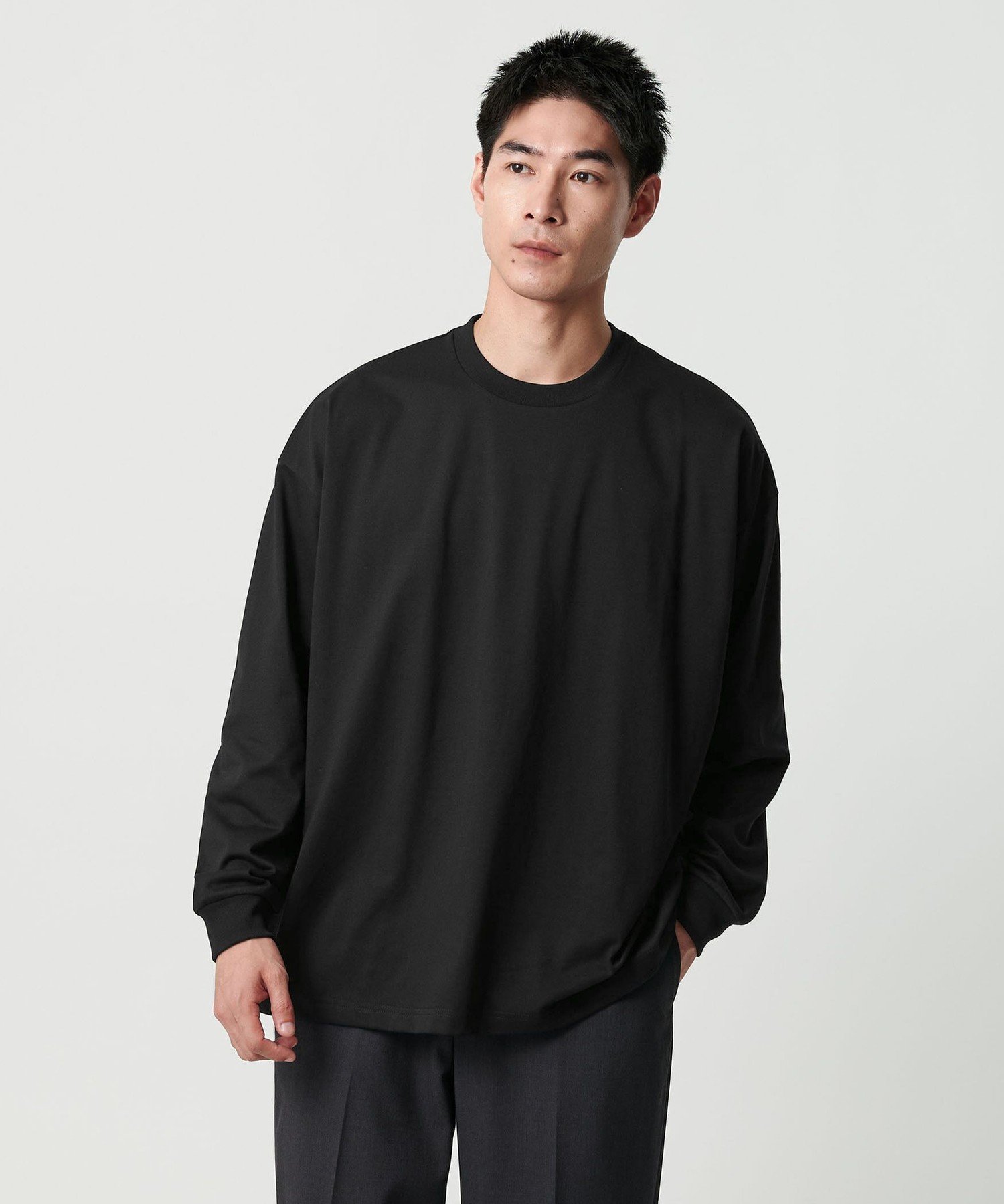 UNITED ARROWS green label relaxing 【WEB限定】デイリールーズ Tシャツ -吸水速乾・抗菌- ユナイテッドアローズ グリーンレーベルリラクシング トップス カットソー・Tシャツ グレー ホワイト ブラック ネイビー
