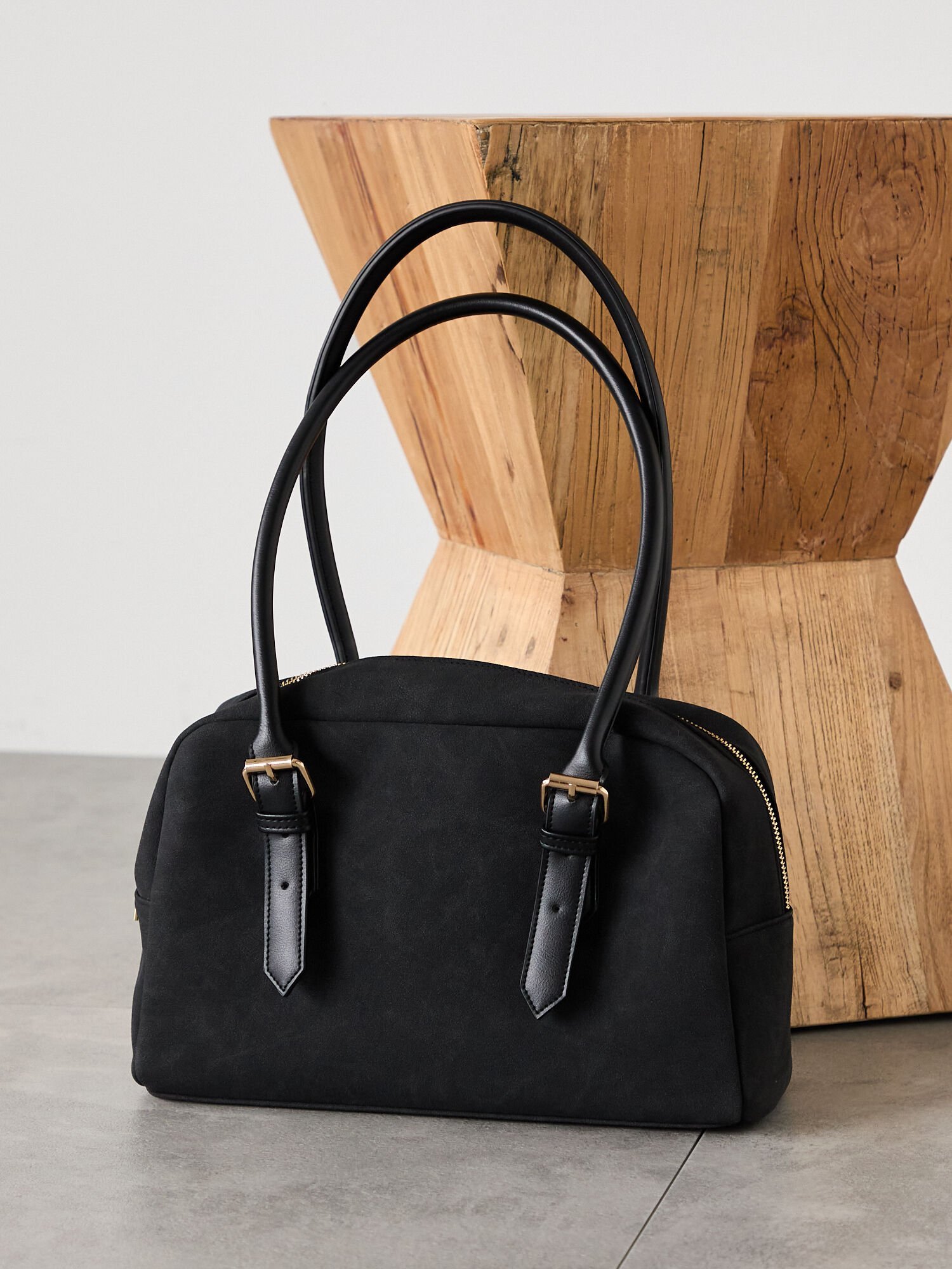 Te chichi TERRASSE スウェードボストンバッグ《2025autumn catalog item》 テチチ バッグ ハンドバッ..