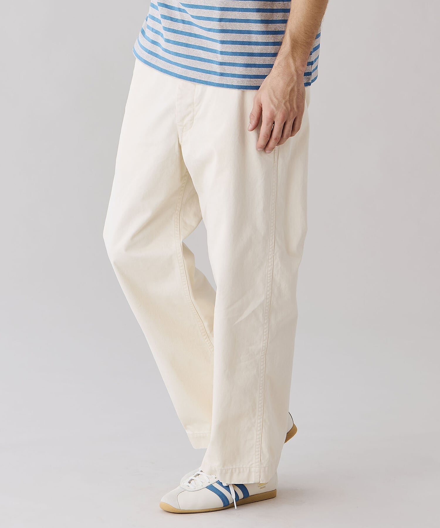 Bshop SCYE BASICS ｜ サンホアキンチノ ミリタリーパンツ MEN ビショップ パンツ チノパンツ ホワイト【送料無料】