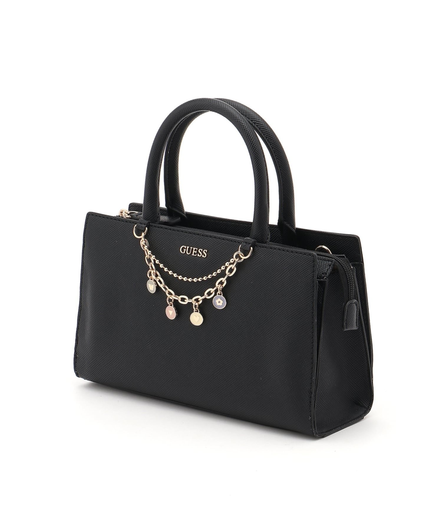 GUESS/(W)KATY Satchel ショルダーバッグ ゲス バッグ ショルダーバッグ ブラック ホワイト