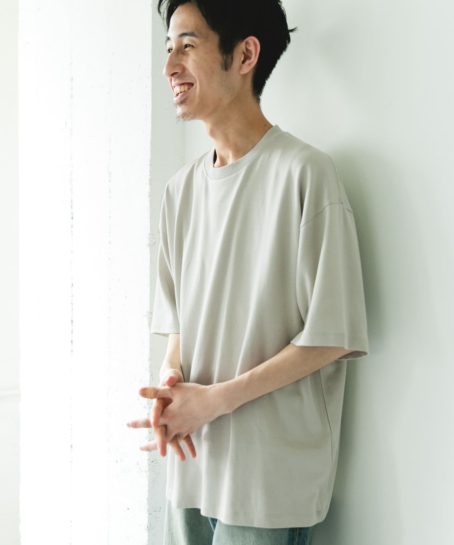 コットンレーヨンクルーネック ショートスリーブ Tシャツ アーバンリサーチドアーズ トップス カットソー・Tシャツ ベージュ ブラウン