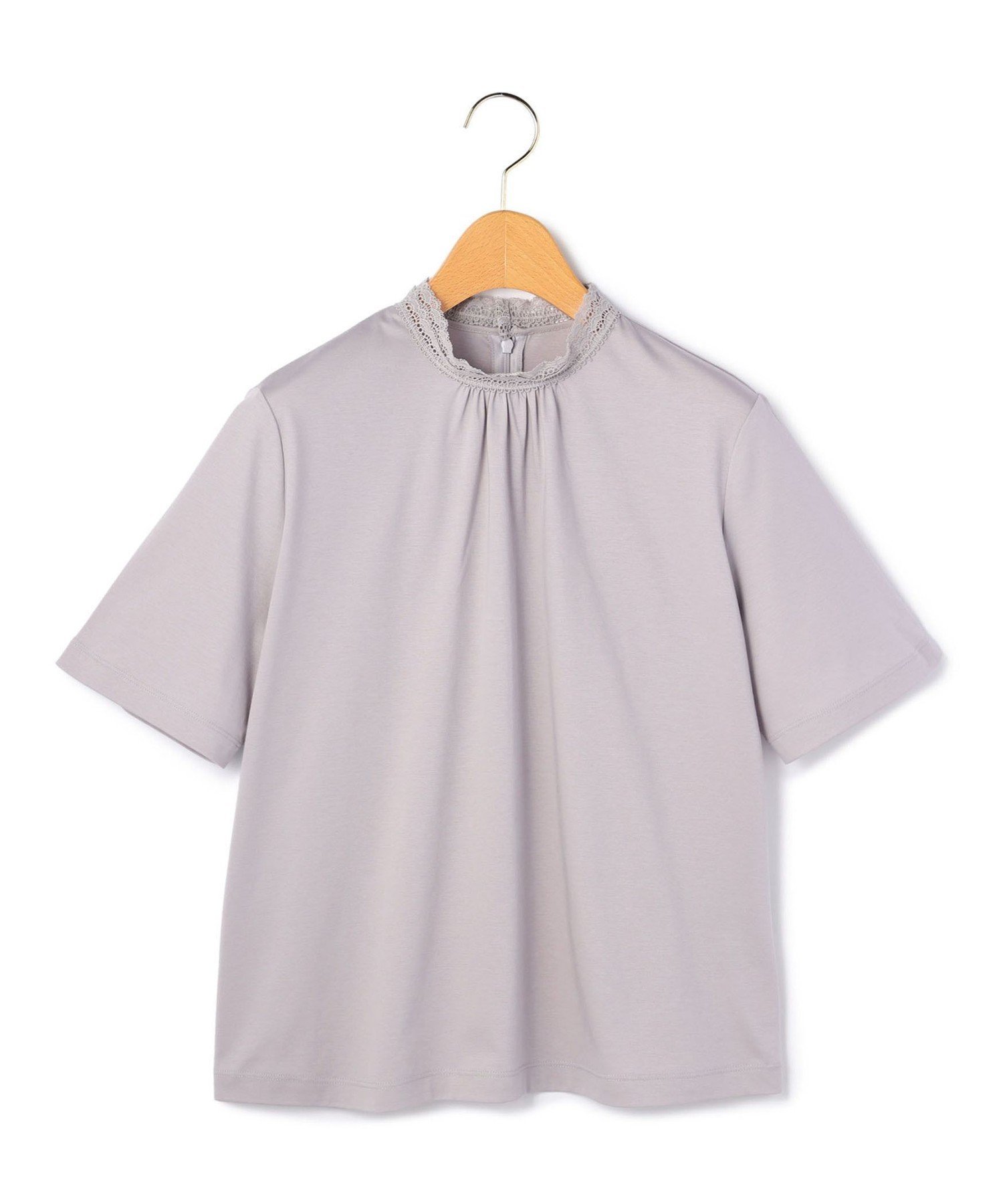 KEITH 【Lサイズ】コットンスムース半袖カットソー キース トップス カットソー・Tシャツ ホワイト ネイビー グレー