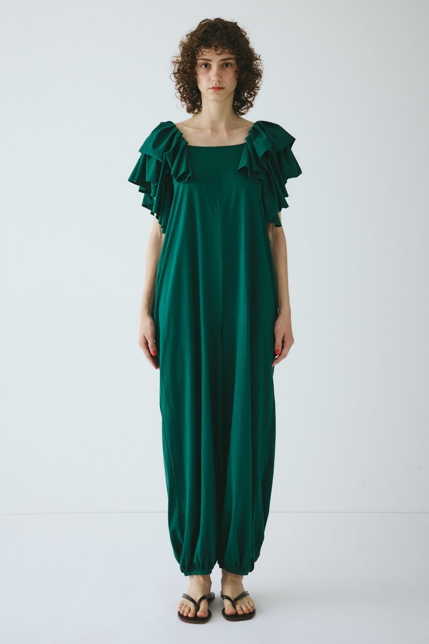 HeRIN.CYE Frill all in one (All-in-one/Overalls) - Green/Navy [Free Shipping]