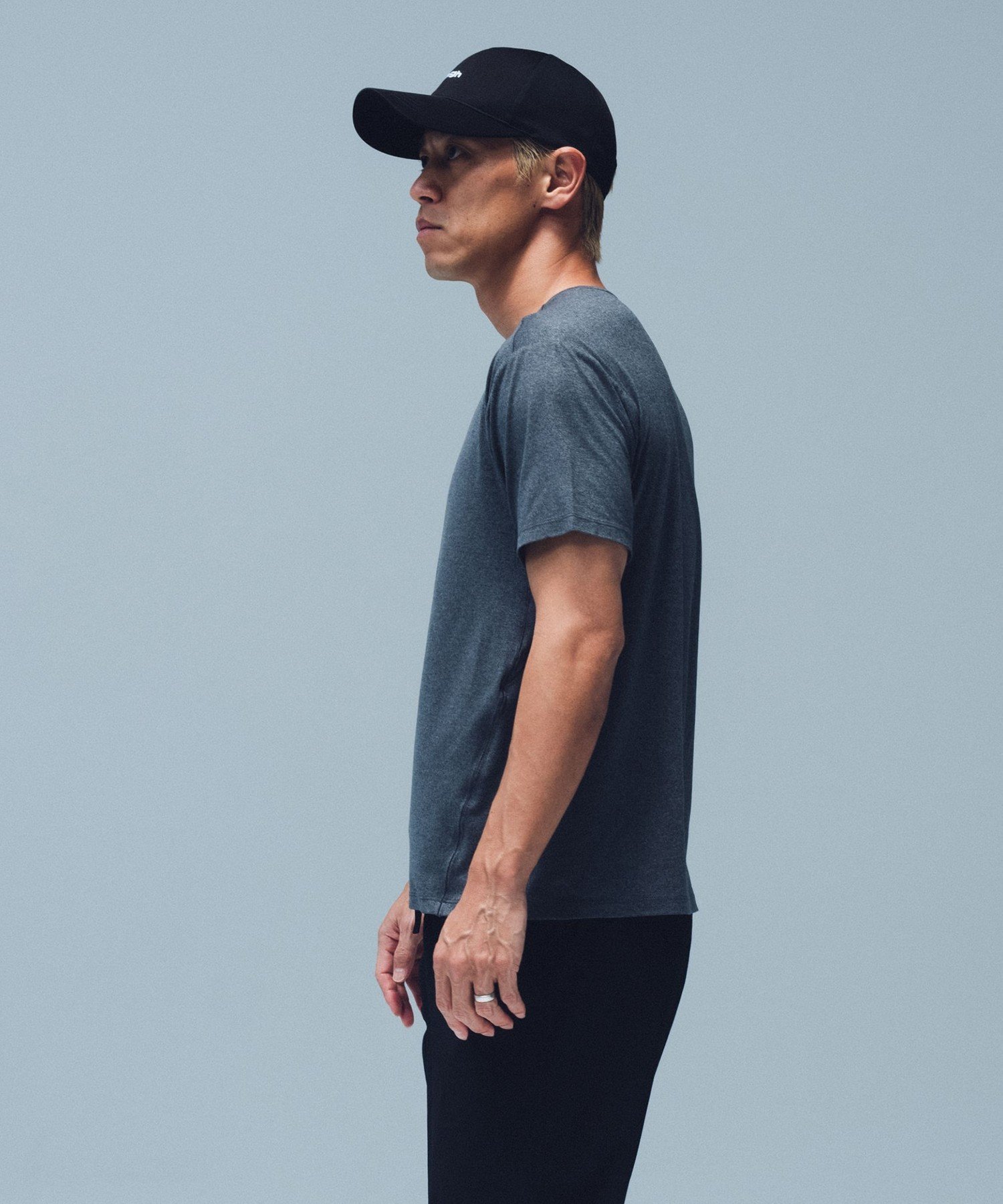 MEN mgh / Velux crewneck short sleeve ビームス ハート トップス カットソー・Tシャツ ブラック