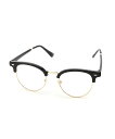 Fun&Daily F&D:Clubround Glasses ファンアンドデイリー ファッション雑貨 メガネ レッド ブラック