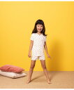 【SALE/20%OFF】PETIT BATEAU プリント半袖パジャマ プチバトー インナー・ルームウェア パジャマ ホワイト【送料無料】