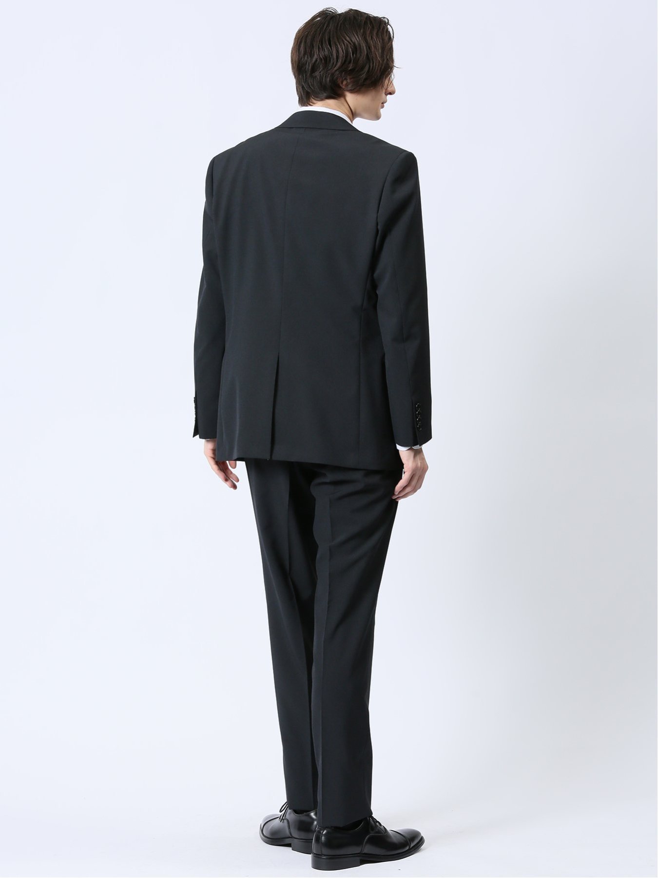 【SALE／30%OFF】m.f.editorial ストレッチウォッシャブル レギュラーフィット 2ボタン3ピーススーツ シャドーストライプ黒 タカキュー スーツ・フォーマル セットアップスーツ ブラック【送料無料】