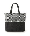 Moon Bird Moon Bird/(U)手編みのメルカドバッグ・バイカラー (M) スワラージ バッグ かごバッグ ブラック シルバー ゴールド【送料無料】(4)