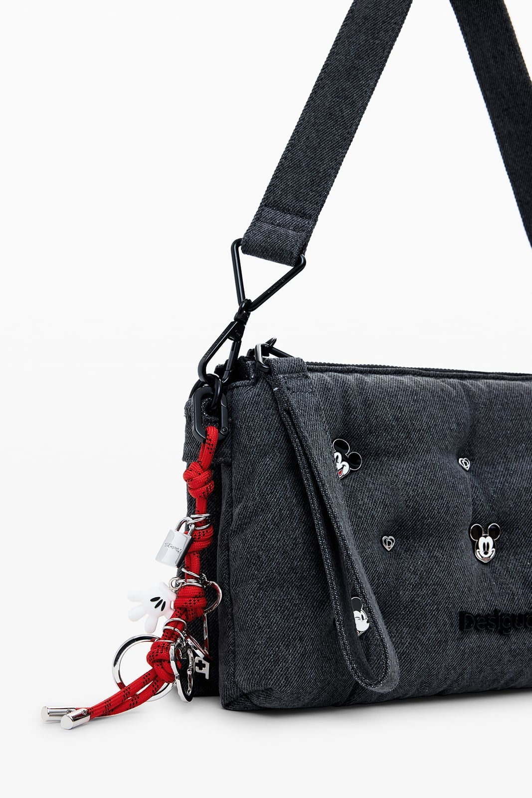Desigual ミッキーマウスデニムショルダーバッグ ディズニー デシグアル バッグ シ...