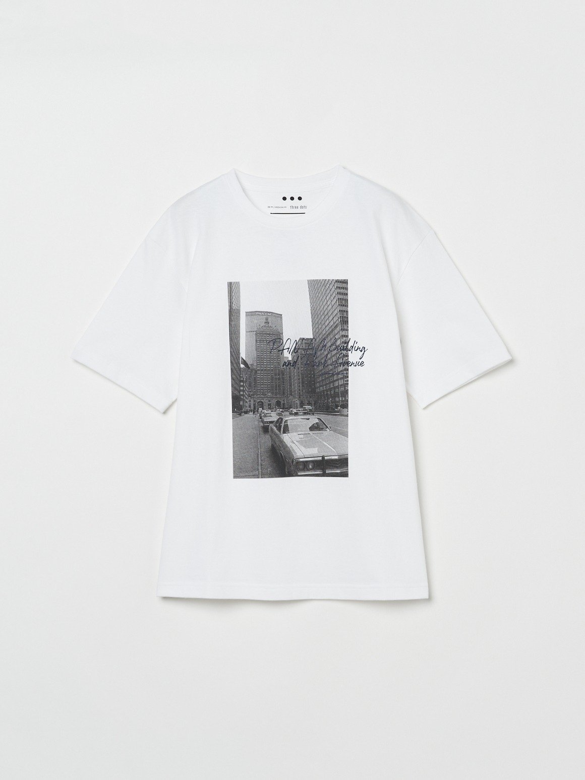 three dots Graphic tee by AKIRA KOBAYASHI スリードッツ トップス カットソー Tシャツ【送料無料】