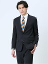【SALE/30%OFF】TAKA-Q 軽量メッシュ スリムフィット 2ボタンジャケット 紺(セットアップ可能) タカキュー スーツ・フォーマル スーツジャケット ネイビー【送料無料】