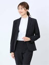 m.f.editorial ウール混シャドーチェック 1ボタンジャケット(セットアップ可能) レディース セットアップ スーツ ジャケット ビジネス カジュアル...