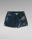 【SALE/50%OFF】G-Star RAW 【公式ショップ】CARNIC EYE ALLOVER SWIM SHORTS/グラフィックプリントスイムショーツ/水陸両用 ジースターロゥ 水着・スイムグッズ 水着 ネイビー【送料無料】