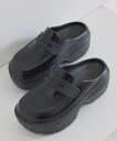 Juze 【crocs】STOMP HIGH SHINE LOAFER【WEB限定】 ビス シューズ・靴 サンダル ブラック【送料無料】