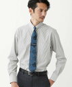 【SALE/46%OFF】TAKEO KIKUCHI ロンドンストライプ シャツ タケオキクチ スーツ・フォーマル Yシャツ・カッターシャツ グリーン グレー【...