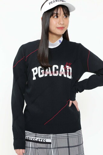 PEARLY GATES ボトリウムクルーネックニットプルオーバー パーリーゲイツ トップス ニット ネイビー ピンク ホワイト【送料無料】 PEARLY GATES ボトリウムクルーネックニットプルオーバー パーリーゲイツ トップス ニット ネイビー ピンク ホワイト【送料無料】