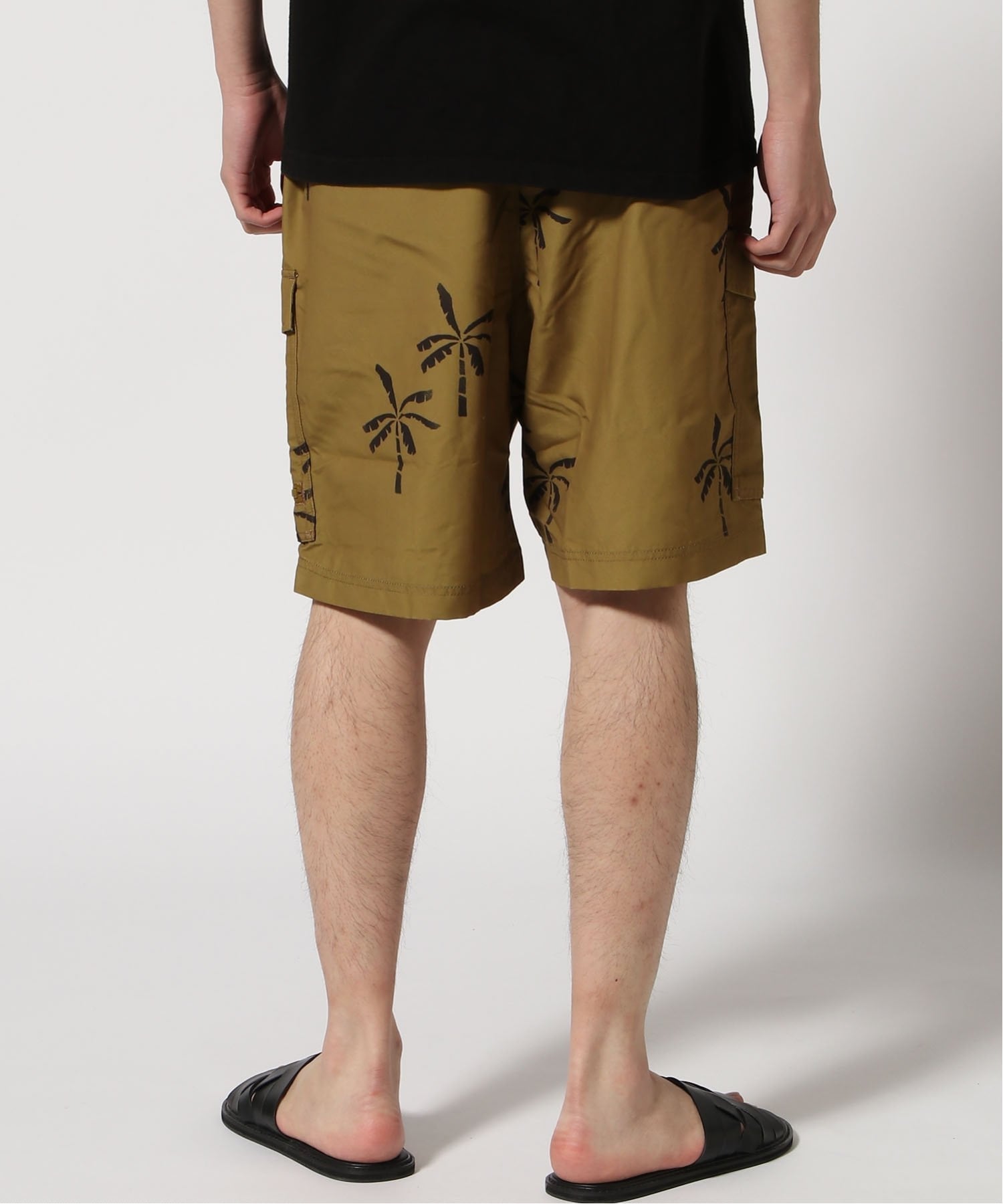 【公式ショップ】CARGO ALLOVER SWIM SHORTS/カーゴポケットツリープリントスイムショートパンツ/水陸両用/水着 ジースターロゥ パンツ カーゴパンツ ベージュ
