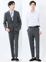 【SALE/10%OFF】TAKA-Q ストレッチウォッシャブル レギュラーフィット 2ボタン2パンツスーツ チェックグレー タカキュー スーツ・フォーマル セ...
