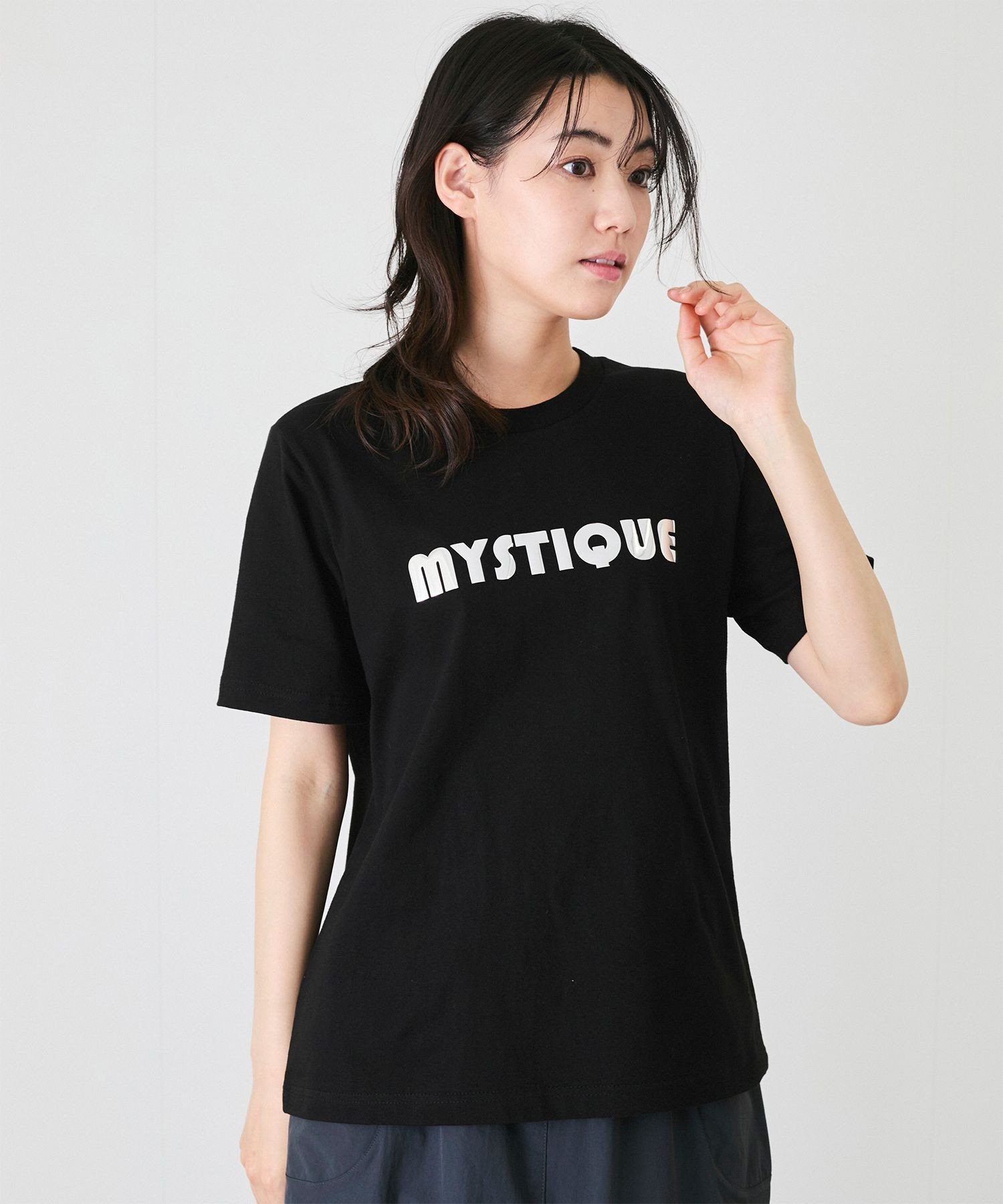 JAYRO メタリックロゴプルオーバー ジャイロ トップス カットソー・Tシャツ ブラック ホワイト
