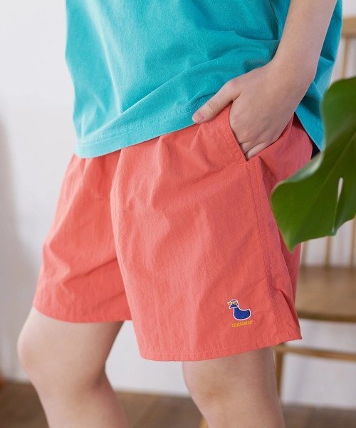 Duckster/ダックスター ダック刺繍 撥水ナイロンショーツ (MENS) ゴースローキャラバン パンツ その他のパンツ ブラック ピンク グレー