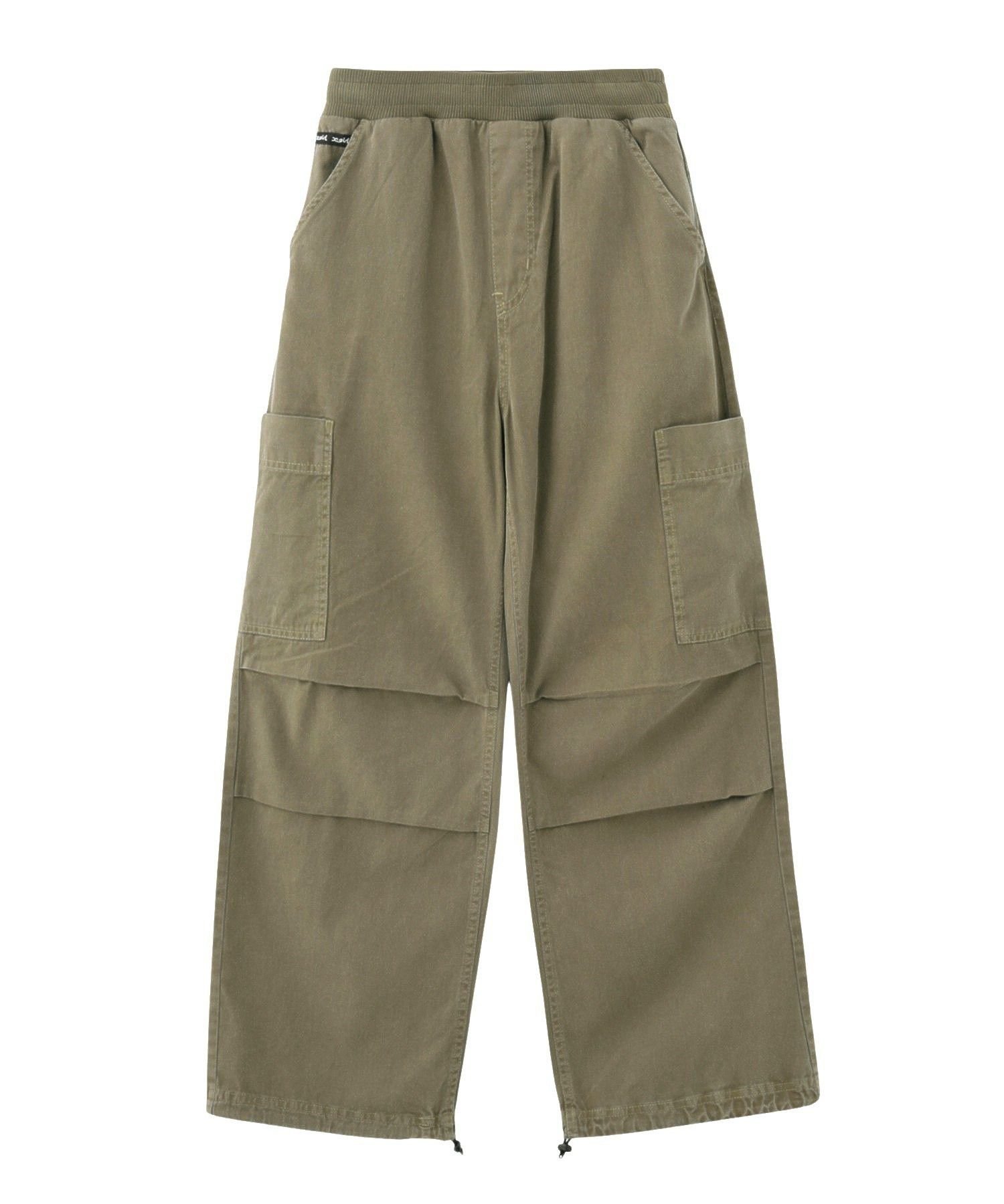 X-girl WAIST RIB EASY PANTS エックスガール パンツ その他のパンツ ブラック ベージュ
