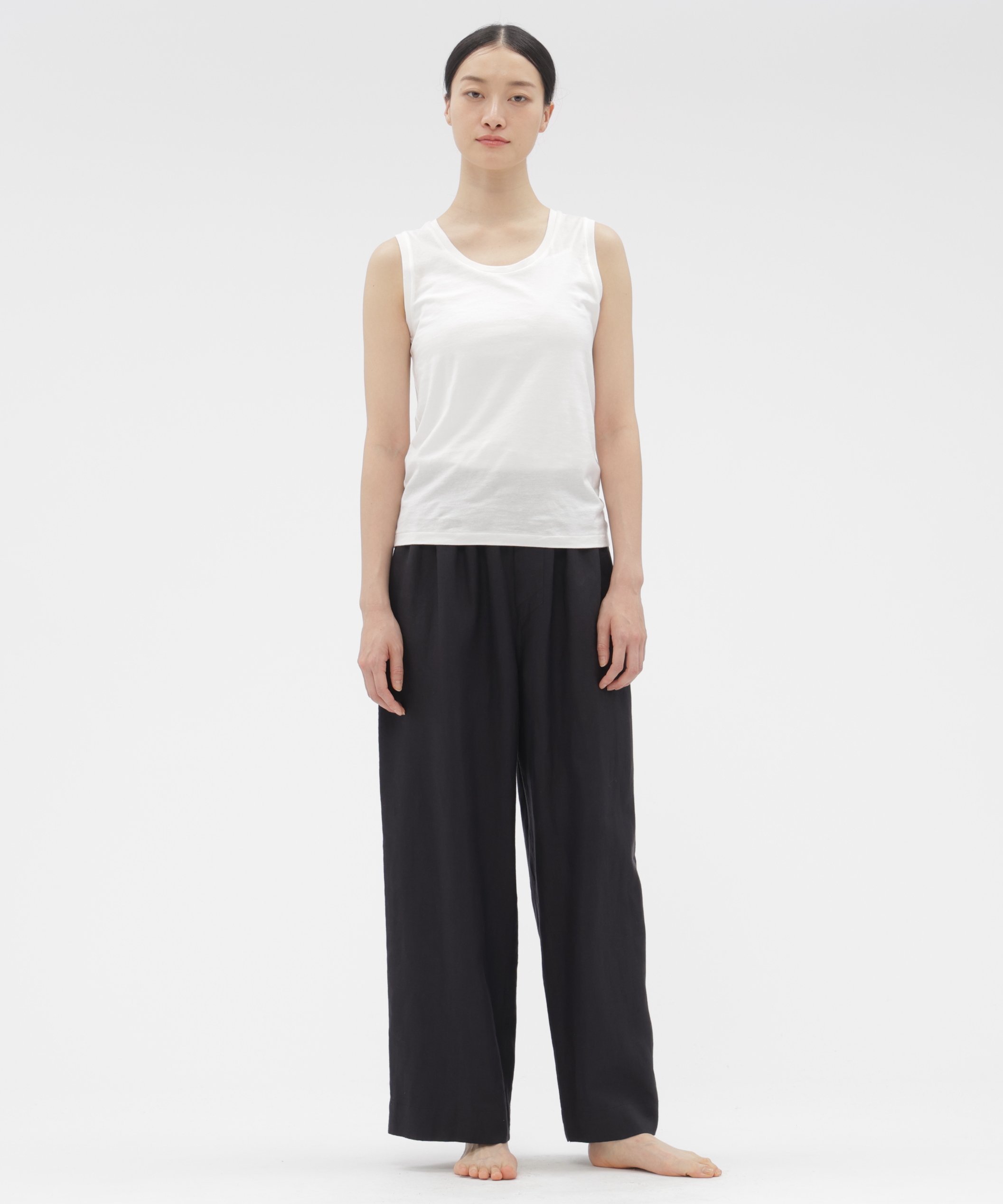 MARGARET HOWELL SUPERFINE COTTON JERSEY TOP マーガレット・ハウエル トップス カットソー・Tシャツ ホワイト