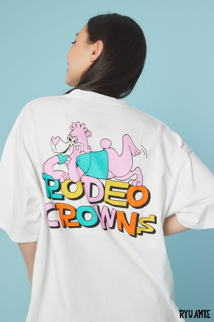 RODEO CROWNS WIDE BOWL 【UNISEX】(Ryu Ambe)Roddy Tシャツ ロデオクラウンズワイドボウル トップス カットソー・Tシャツ ホワイト ブラック