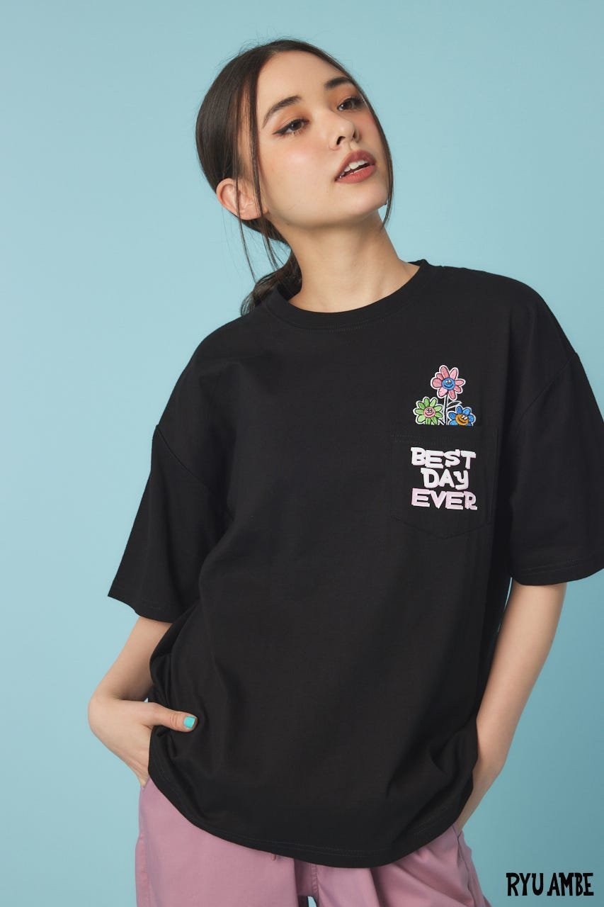 RODEO CROWNS WIDE BOWL 【UNISEX】(Ryu Ambe)Roddy Tシャツ ロデオクラウンズワイドボウル トップス カットソー・Tシャツ ホワイト ブラック