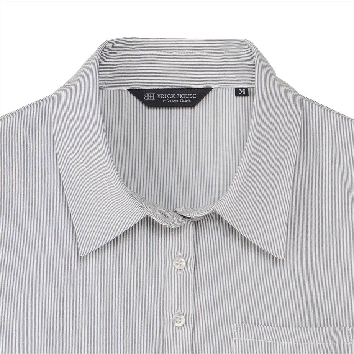 【ストレッチ】 ポロシャツ レギュラー 半袖 形態安定 レディース BL01K301AB44R2N-33 トーキョーシャツ スーツ・フォーマル Yシャツ・カッターシャツ グレー