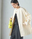 【SALE/50%OFF】SHIPS WOMEN <撥水加工/手洗い可能>綿 ナイロン ギャバ ノーカラー ミディ コート 24SS ◇ シップス ジャケット・...