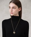 ANAYI ペガサス*パールチャームネックレス アナイ アクセサリー・腕時計 ネックレス ゴールド【送料無料】